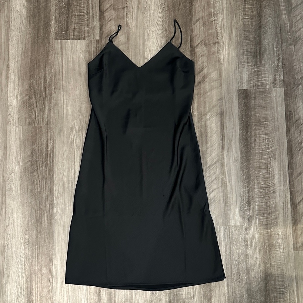 a new day Satin Sleeveless Spaghetti Strap Dress - Small